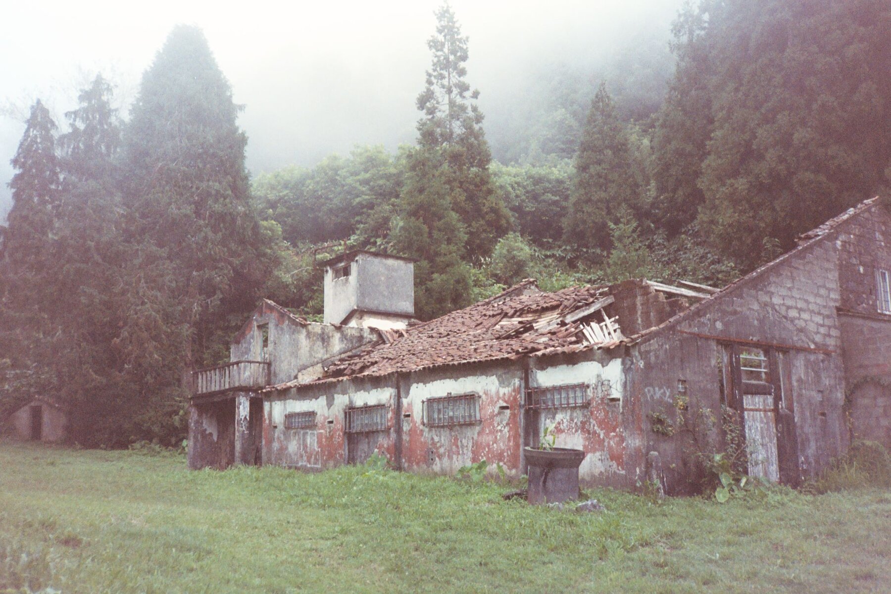 Stone ruins on the hillside